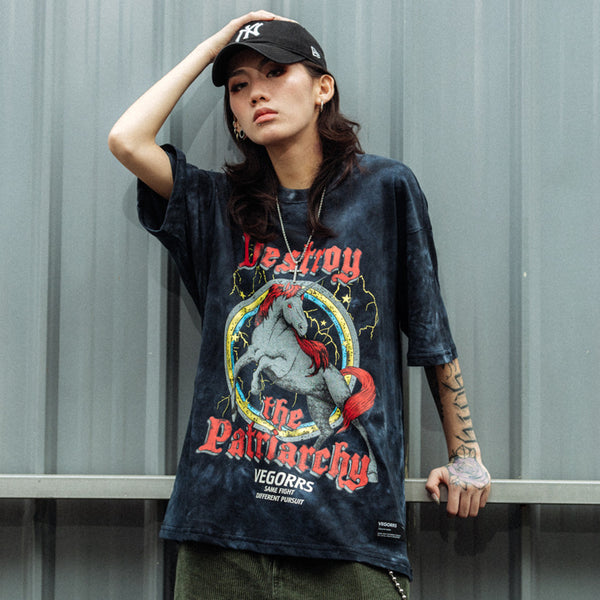 Playera Negra de Duelo Manga Corta