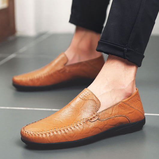 Zapatos de Cuero Casual para Hombre Estilo Británico Suela Flexible - Image 3