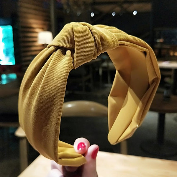 Banda para Cabello con Nudo de Tela