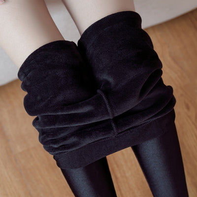 Leggings Gruesos de Terciopelo Qiulian Stone Plus - Calidez y Confort - Image 9