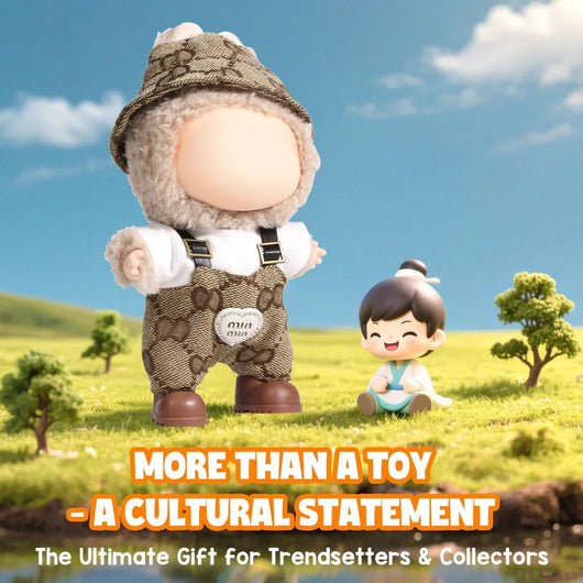 for Labubu Clothes Designer/For Labubu Outfits,Clothes Set for 17Cm Lububu Doll,3 Piece Set Hat Clothing for LA BUBU, Boys and Girls Stylish Adorable Dolls Clothes Accessories (No Doll)_13 - Tekeno