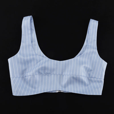 Conjunto de 3 Piezas: Blusa Rayada Cropped, Pantalón Jogger Holgado y Chaleco Casual - Image 20