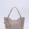 Bolso de Cuero Sintético Monogram Mink con Billetera y Neceser Incluido