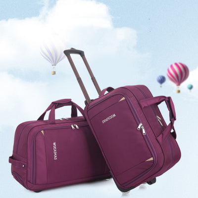 Maleta Trolley de Tela Oxford Plegable para Viajes