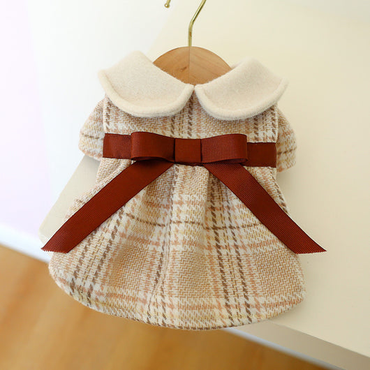 Conjunto de Muñecas Princesa Estudiante con Cuello Tartán Cálido - Image 12
