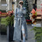 Abrigo Trinchera Denim Retro con Personalidad