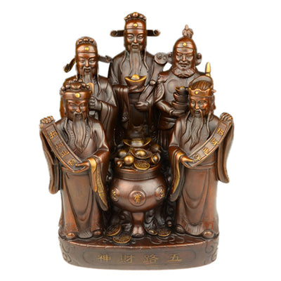 Buda Dios de la Riqueza en Cobre Puro - Estatua Grande - Image 19