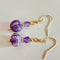 Aretes de Amatista Natural Púrpura Nine Fire
