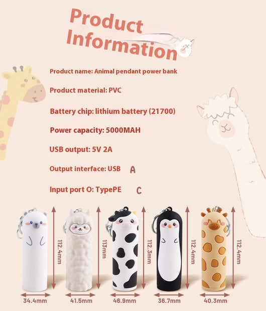 Batería Portátil Diseño Animales 5000mAh - Image 12
