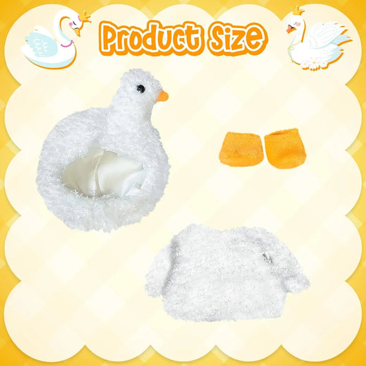 Clothes Fit for LABUBU Doll, Fashion Doll Clothes Outfit Set Cute Theme Designer Toys Dress Accessories for Collector Fans Display (Cygnet) - Tekeno