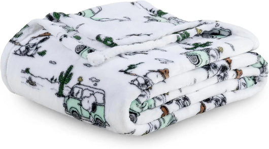 Cobija de felpa Peanuts Velvet Loft Snoopy 140 x 178 cm – Diseño The Flying Ace, oficial y ultra suave - Tekeno