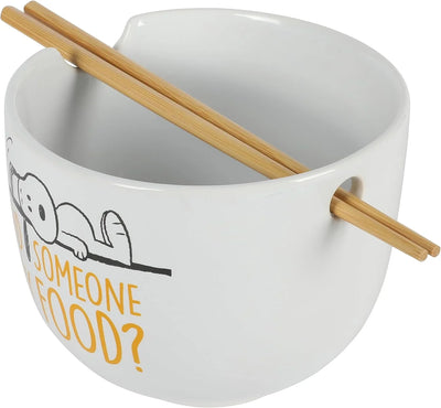 Set de 4 cuencos apilables de gres Peanuts – Snoopy y amigos, 14 cm, aptos para microondas y lavavajillas - Tekeno