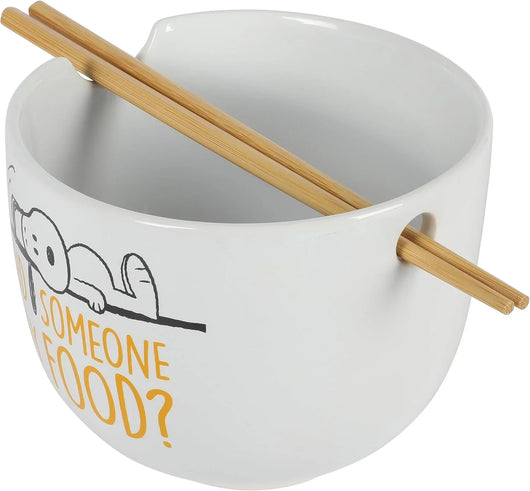 Set de 4 cuencos apilables de gres Peanuts – Snoopy y amigos, 14 cm, aptos para microondas y lavavajillas - Tekeno