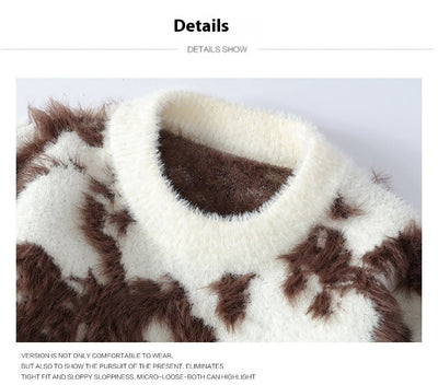 Suéter Holgado Cuello Redondo para Hombre - Tejido Cálido Otoño Invierno - Image 14