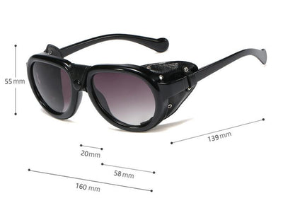 Gafas de Sol Steampunk Ovaladas con Remaches - Estilo Retro Europeo y Estadounidense - Image 7