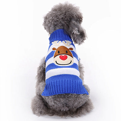 Suéter Navideño para Perros con Patrón de Alce - Image 3