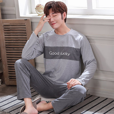 Pijama Casual Talla Grande Hombre Primavera Verano Tela Ligera - Image 5