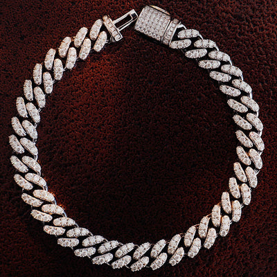 Pulsera Eslabón Cubano Plateada Hip Hop para Hombre y Mujer - Image 7