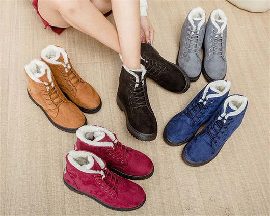 Botas de Nieve para Mujer Talla Grande con Forro de Felpa Artificial - Image 23