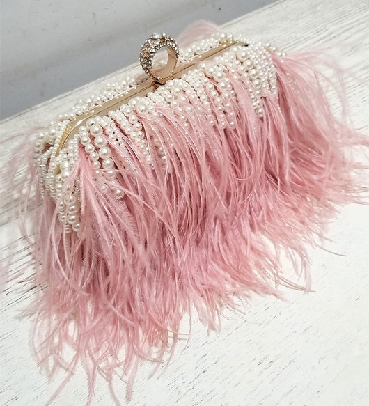 Bolso de Noche Estilo Occidental con Plumas y Borlas - Clutch Elegante para Eventos - Image 7