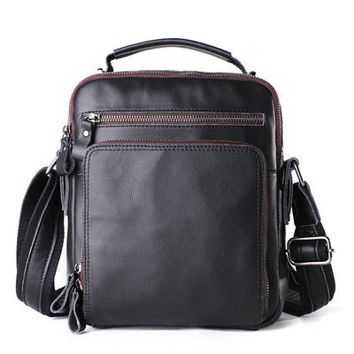 Bolsa de Cuero para Hombre Estilo Retro con Gran Capacidad - Image 13