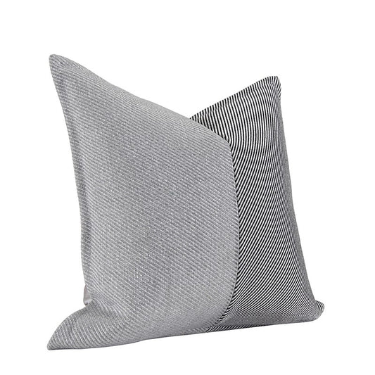 Sofá Cuadrado de Lujo Minimalista con Cojín Plateado - Image 2