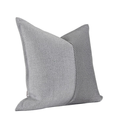 Sofá Cuadrado de Lujo Minimalista con Cojín Plateado - Image 2
