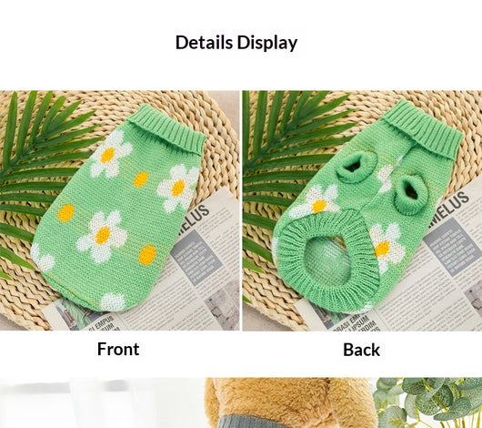 Suéteres Tejidos para Mascotas - Ropa de Otoño e Invierno para Bichón Frisé y Corgi - Image 21