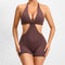 Jumpsuit Deportivo Falso Dos Piezas para Yoga y Fitness