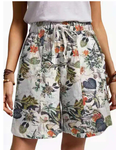Shorts Casuales Sueltos con Estampado para Mujer - Image 2