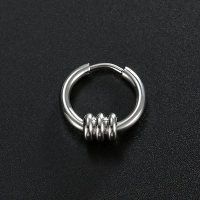 Aros Triangulares de Acero Inoxidable para Hombre y Mujer - Diseño Punk Hip Hop - Image 16