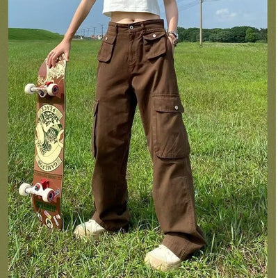 Pantalones Casuales Multibolsillos Estilo Industrial - Image 14