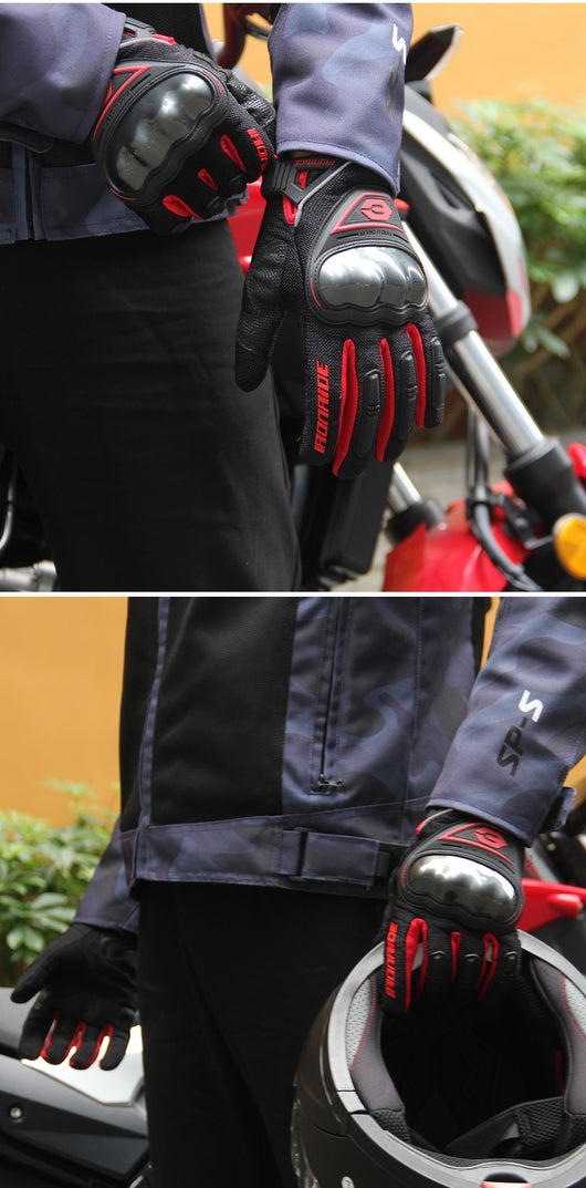 Guantes de Motocicleta Blindados con Pantalla Táctil y Protección Antigolpes - Image 10