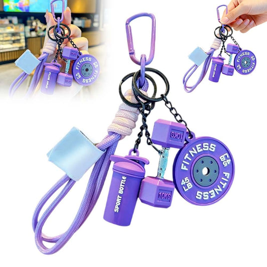 Set de 4 Mini Equipos de Gimnasia en Llavero