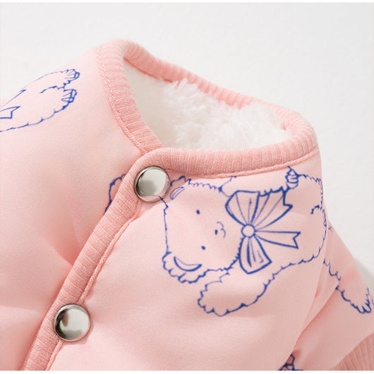 Abrigo de Algodón para Perros - Diseño Osito Impreso para Otoño e Invierno - Image 3