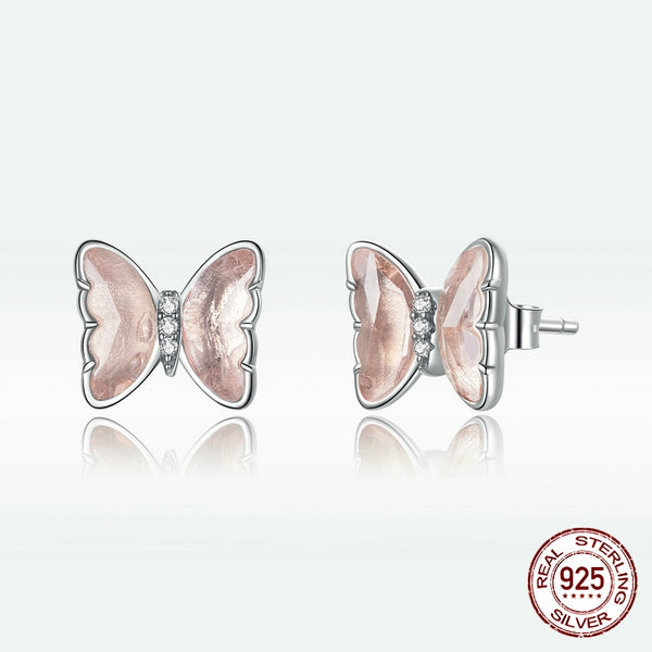 Aretes de Cristal Mariposa Elegancia Temperamental