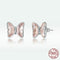 Aretes de Cristal Mariposa Elegancia Temperamental