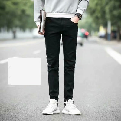 Pantalones Vaqueros Gruesos Forrados de Terciopelo para Hombre - Tendencia Juvenil Otoño Invierno - Image 7