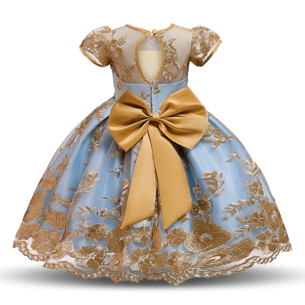 Vestido de Princesa Esponjoso con Bordados Estilo Occidental