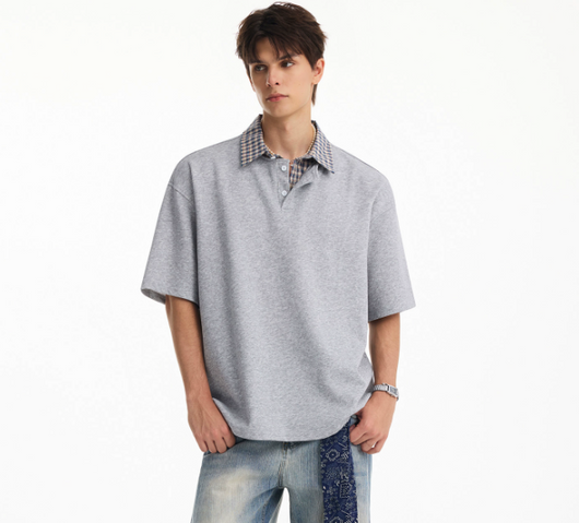 Camisa Retro de Cuadros con Solapa - Diseño Vintage de Dos Tonos - Image 15
