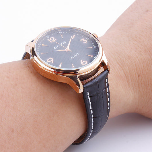 Correa de Reloj de Cuero Vacuno Premium con Cierre Mariposa de Doble Click - Image 12