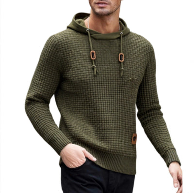 Sudadera con Capucha Tejida Casual para Hombre - Image 6