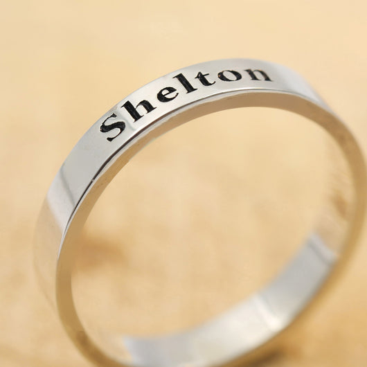 Anillo Monograma Personalizado para Parejas - Regalo Romántico Grabado - Image 4