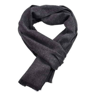 Bufanda Doble Faz de Cashmere Puro Color Liso para Hombre - Image 9