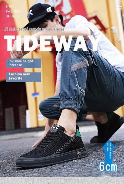 Zapatillas Deportivas Tejidas con Alzas Invisibles para Hombre - Image 26