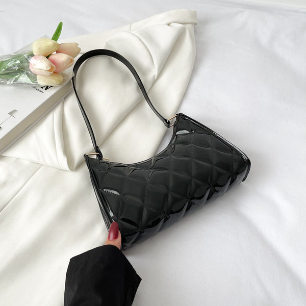 Bolsa Cuadrada Pequeña de Cuadros Diamante para Mujer