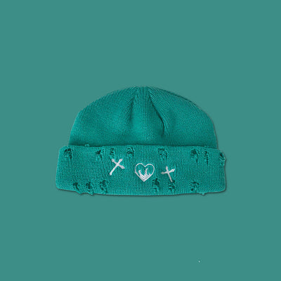 Gorro de Lana con Bordado Calado Versátil para Mujer - Image 13
