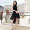 Vestido Halter de Gasa Elegante para Dama
