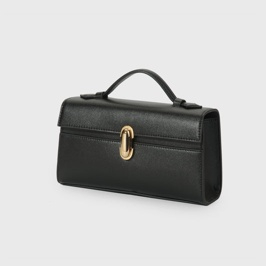 Bolso de Ante de Un Solo Asa - Cartera Cuadrada Compacta