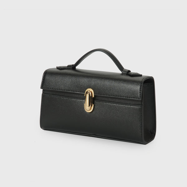 Bolso de Ante de Un Solo Asa - Cartera Cuadrada Compacta